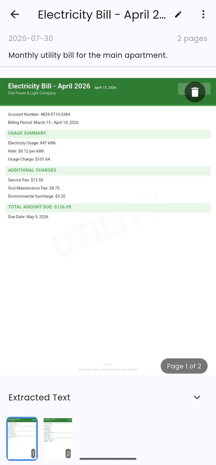 Notetify document scanner with on-device OCR text extraction